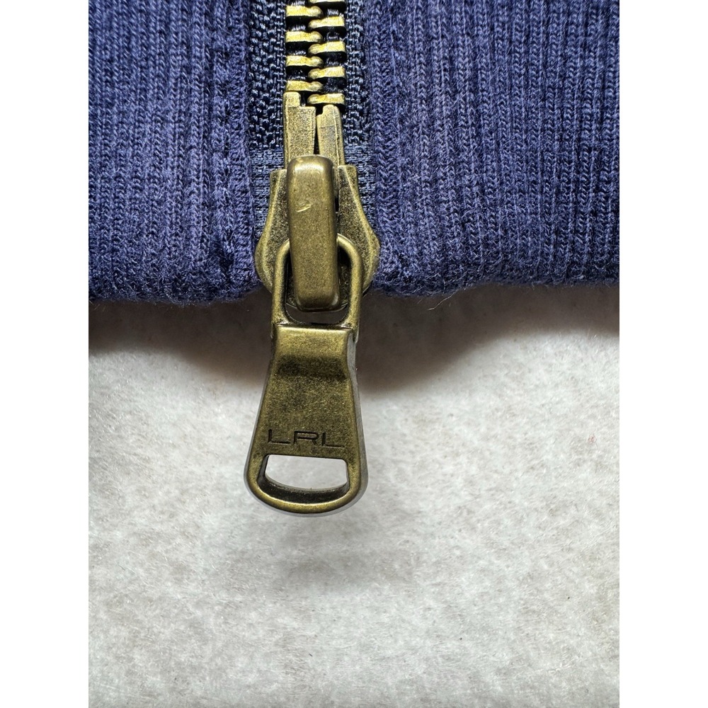 Lauren Ralph Lauren Quilted Vest Womens XS Navy Blue Full Zip Button - Picture 12 of 12